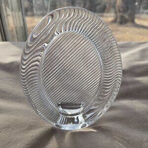 Mikasa Oval Glass Ribbed Picture Frame Japan